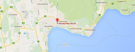 8360 Keszthely, Pázmány P. u. 56-60.